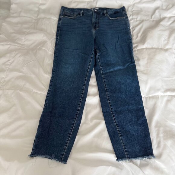 Good American Good Legs Raw Hem Stretch Skinny Jeans (Plus Size 16/1X) Like new - Picture 3 of 9